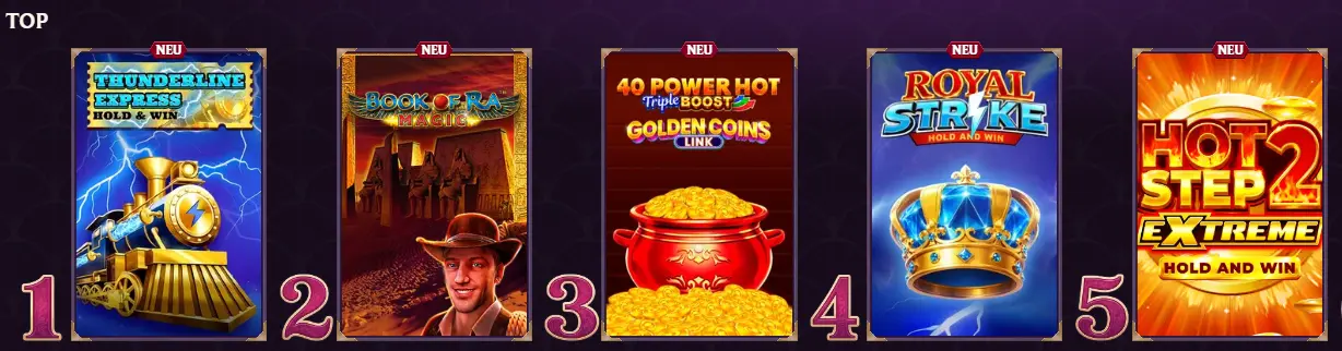 Dice Palace Casino Spiele